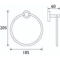 Bristan Round Towel Ring RD RING C - 1