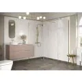 Envy Trend 760mm Wetroom Side Panel & Arm - Brushed Brass - 1