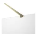 Envy Trend 1200mm Wetroom Panel & Support Bar - Brushed Bronze - 1