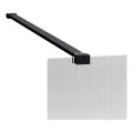Envy Trend 800mm Wetroom Side Panel & Arm - Black - 2