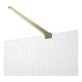 Envy Trend 1000mm Fluted Wetroom Panel & Support Bar - Brushed Bronze - 1