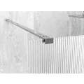 Envy Trend 900mm Fluted Wetroom Panel & Side Panel Arm - Chrome - 1