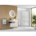 Envy Trend 1200mm Fluted Wetroom Panel & Support Bar - Chrome - 0