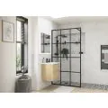 Envy Trend 1000mm Framed Wetroom Panel - Black - 0
