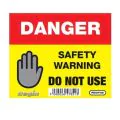 Regin Danger Do Not Use Sticker/Tag REGP36 - 0