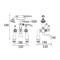 Bristan Renaissance Bath Shower Mixer Chrome RS2 BSM C - 1