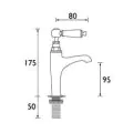 Bristan Renaissance High Neck Pillar Taps RS HNK C - 1