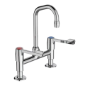 Armitage Shanks Markwik 1/2" Pillar Mixer with Levers & Swivel Spout S8200AA - 0