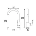Bristan Seltz Monobloc Sink Mixer Chrome SE SNK C - 1