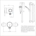 Bristan Sonique Thermostatic Exposed Single Control Mini Valve SOQ2 SHXAR C - 1