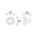 Bristan Solo Robe Hook SO HOOK C - 1