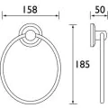 Bristan Solo Towel Ring SO RING C - 1
