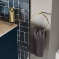 Vasca Sicily 610mm Wall Hung 2 Drawer Basin Unit & 0TH Basin - Matt Deep Blue  - 1