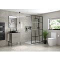 Vasca Sicily Optional Frame with Integrated Towel Rail - Brushed Brass  - 2