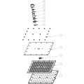 Vasca Cosmo 200mm Square Showerhead - Chrome - 1