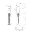 Abacus Ki Mono Basin Mixer Chrome TBTS-052-1202 - 1