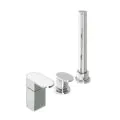 Abacus Ki Deck Mounted Bath Shower 3TH Chrome TBTS-052-3203 - 0