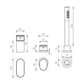 Abacus Ki Deck Mounted Bath Shower 3TH Chrome TBTS-052-3203 - 1