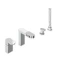 Abacus Ki Deck Mounted Bath Shower 4TH Chrome TBTS-052-3204 - 0