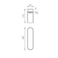 Abacus Ki Deck Mounted Bath Spout Chrome TBTS-052-3804 - 1