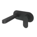Abacus Ki Wall Mounted Basin Mixer Matt Black TBTS-055-1602 - 0