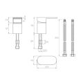 Abacus Ki Deck Mounted Single Lever Mixer Valve Matt Black TBTS-055-3201 - 1