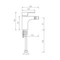 Abacus Ki Mono Bidet Mixer Brushed Nickel TBTS-057-2202 - 1