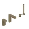 Abacus Ki Deck Mounted Bath Shower 4TH Brushed Nickel TBTS-057-3204 - 0