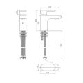 Abacus Ki Mono Basin Mixer Brushed Bronze TBTS-058-1202 - 1