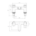 Abacus Ki Deck Mounted Bath Filler Brushed Bronze TBTS-058-2130 - 1
