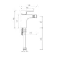 Abacus Ki Mono Bidet Mixer Brushed Bronze TBTS-058-2202 - 1
