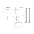 Abacus Ki Deck Mounted Single Lever Mixer Brushed Bronze TBTS-058-3201  - 1