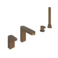 Abacus Ki Deck Mounted Bath Shower 4TH Brushed Bronze TBTS-058-3204 - 0