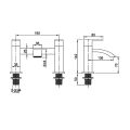Abacus Ala-S Chrome Bath Filler TBTS-23-3202 - 1