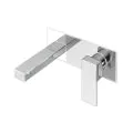 Abacus Plan Chrome Wall Mount Basin Mixer with EZ Box TBTS-26-1602 - 0
