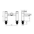 Abacus Plan Chrome Bath Filler TBTS-26-3202 - 1
