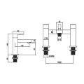Abacus Plan Chrome Bath Shower Mixer TBTS-26-3212 - 1
