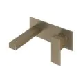 Abacus Plan Wall Mounted Basin Mixer Brushed Nickel TBTS-267-1602 - 0