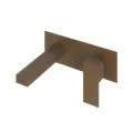 Abacus Plan Wall Mounted Basin Mixer Brushed Bronze TBTS-268-1602 - 0