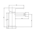 Abacus Plan Mono Bidet Mixer Brushed Bronze TBTS-268-2202 - 1