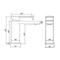 Abacus Edition Chrome Mono Basin Mixer TBTS-32-1202 - 1