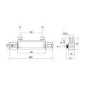 Abacus Edition Chrome Shower Mixer Thermo TBTS-32-4502 - 1