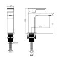 ABACUS LOGIC CHROME MONO BASIN MIXER (TBTS-33-1202) - 1