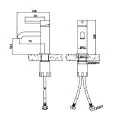 Abacus ISO Basin Mixer Chrome TBTS-34-1202 - 1