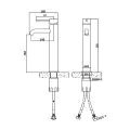Abacus ISO Tall Basin Mixer Chrome TBTS-34-1402  - 1