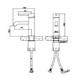 Abacus Iso Mono Basin Mixer Matt Black TBTS-345-1202 - 1