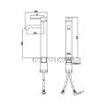 Abacus Iso Tall Mono Basin Mixer Matt Black TBTS-345-1402 - 1