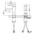 Abacus Iso Mono Basin Mixer Brushed Bronze TBTS-348-1202 - 1