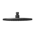 Abacus Emotion Round Fixed Shower Head 250mm Matt Black TBTS-415-5025 - 0