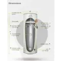 Joule Cyclone Air 200 Litre Standard Direct Invented Cylinder TCEMVB-0200LFC - 1